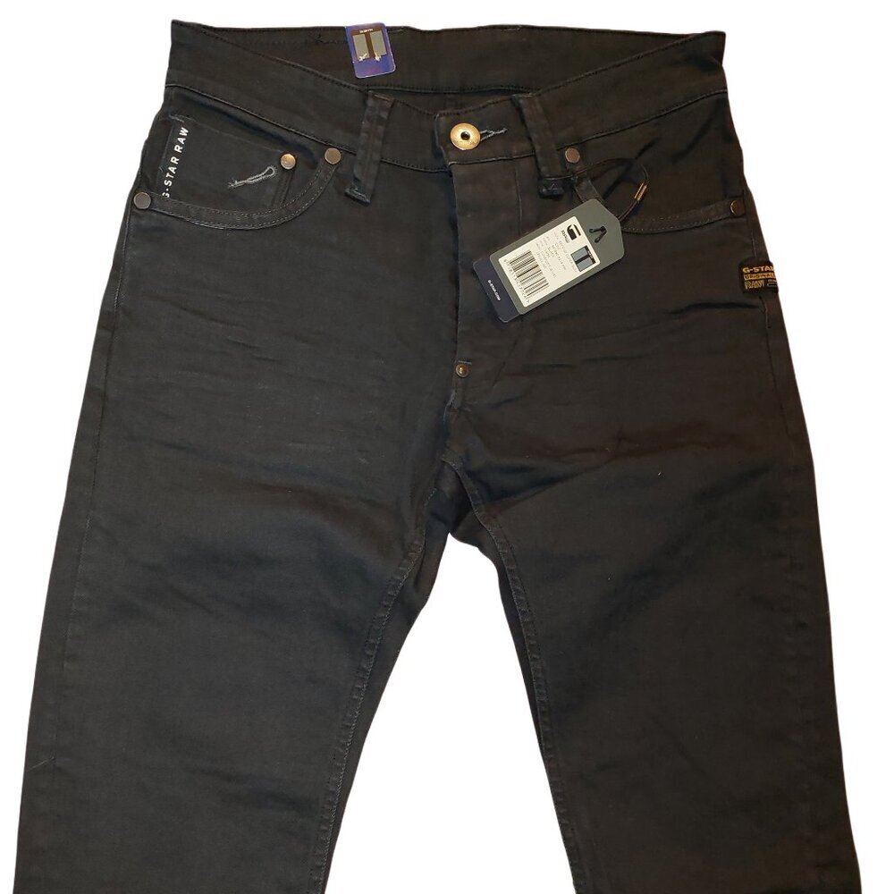 G-Star Raw Defend Super Slim Black Comfort Jewel Twill Jeans Sz 26 x 34 NWT - Picture 5 of 12